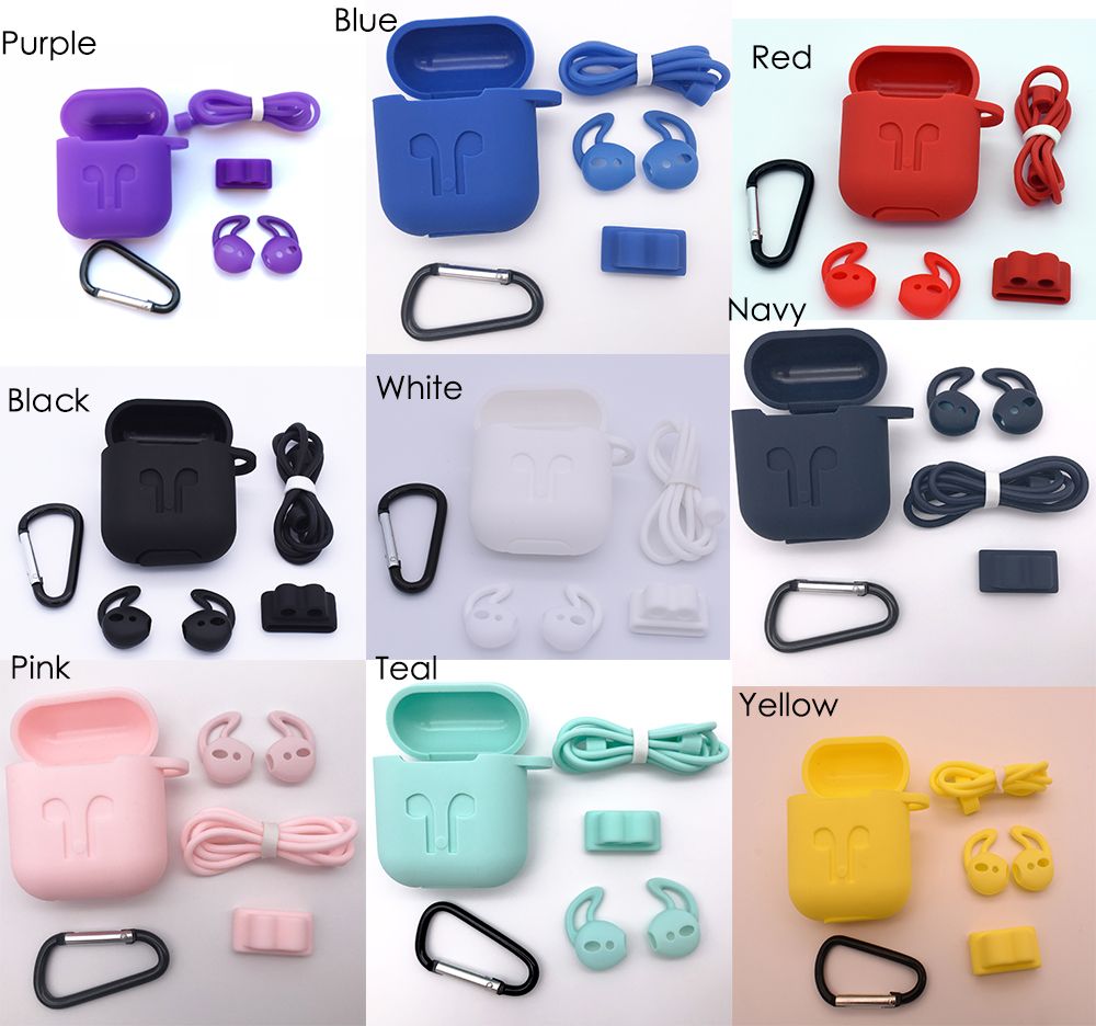 2020 For Apple Airpods Protective Shockproof Silicone Case Pouch With Anti Lost Strap Dust Plug Retail Package For Iphone From Shangbrand 1 6 Dhgate Com