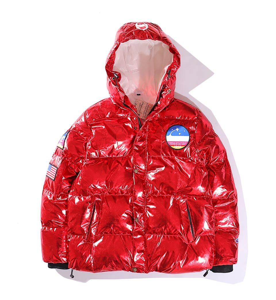 red metallic champion jacket
