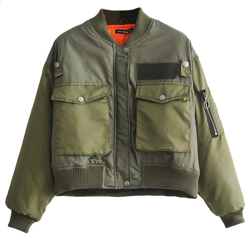 zara green cropped bomber jacket