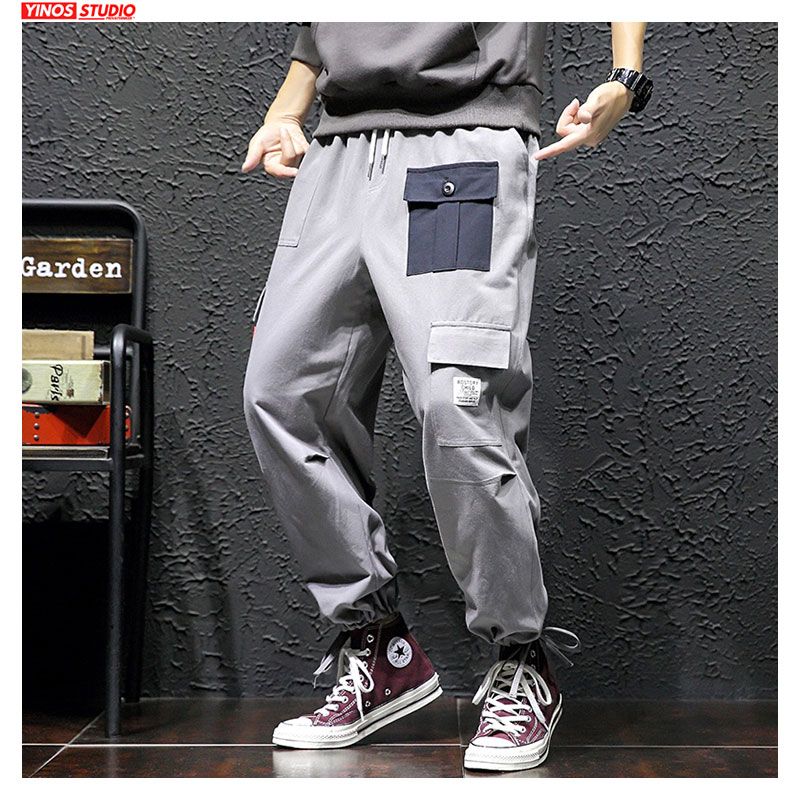 2020 Drop Autumn Mens Japanese Harem Joggers Pants Male