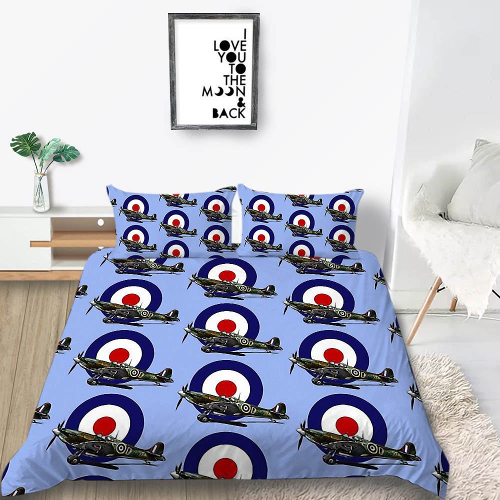 Aircraft Bedding Set King Creative Fashionable Duvet Cover For