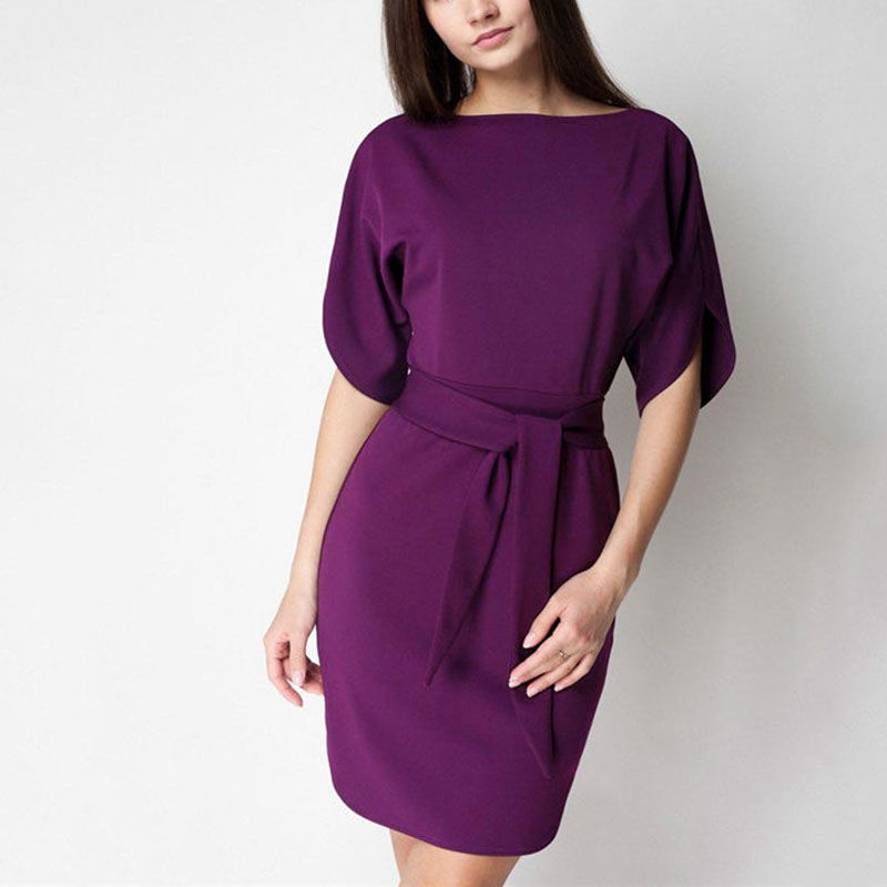 casual wrap dress short