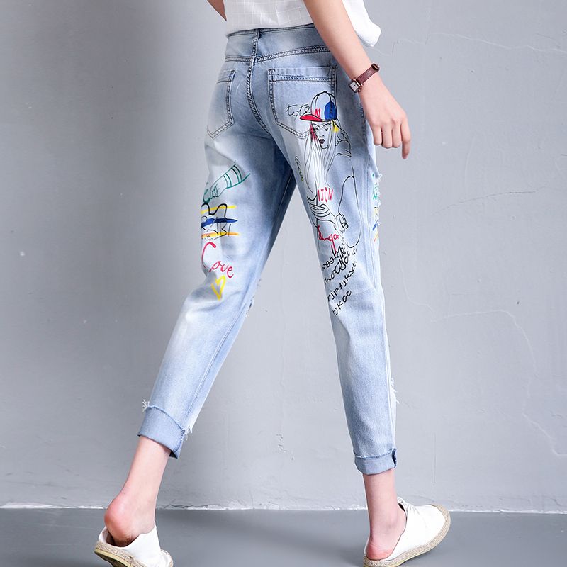 printed jeans for womens online