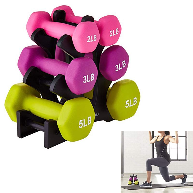 Uitgaven Klem Uitputting Gym halter Rack Stands Gewichtheffen Houder Dumbbell Gewicht Lifting Floor  Bracket Home Oefening Accessoires