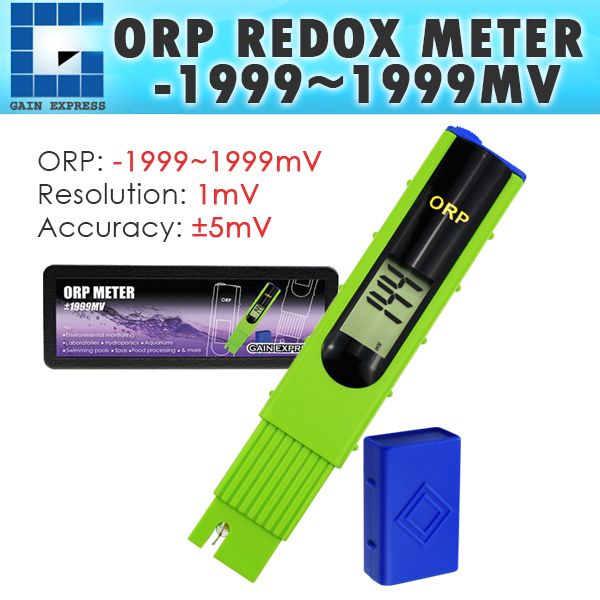 1999mV ~ 1999mV Millivolts Pen-type Digital Redox ORP Water Meter Tester with Backlight LCD Pool Aquarium Hydroponics Spas Water System