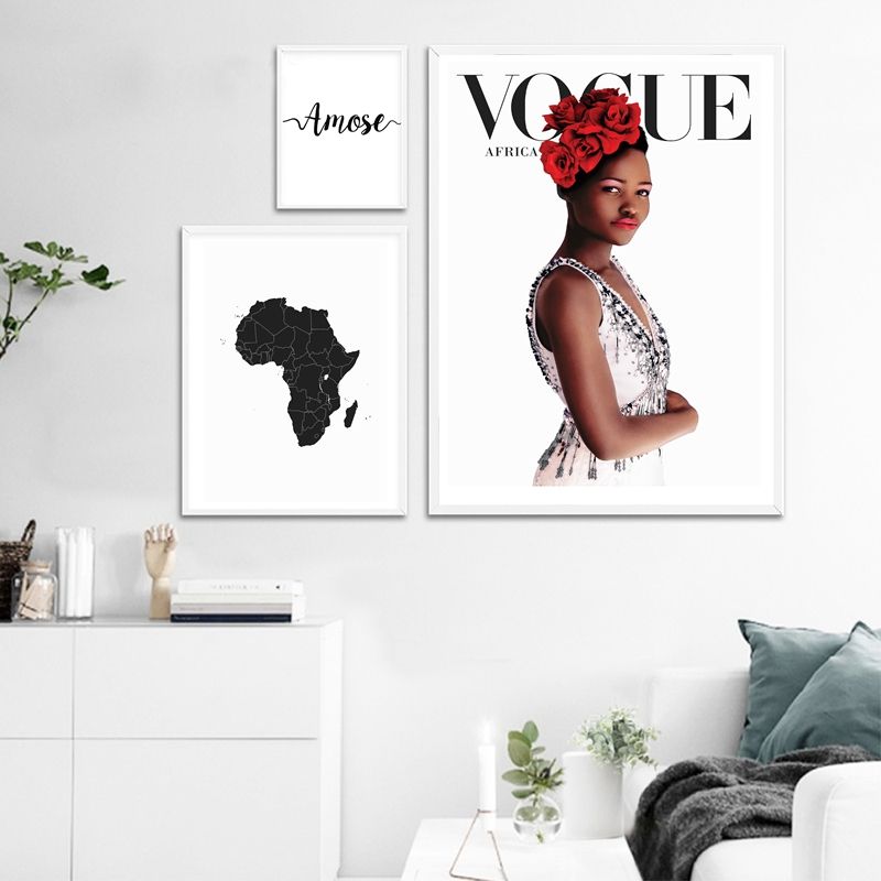 2020 Map Of Africa Canvas Painting Fashion African Black Women Wall Art Print Italian Love Vogue Poster Modern Scandinavian Art Decor From Roberte 20 55 Dhgate Com