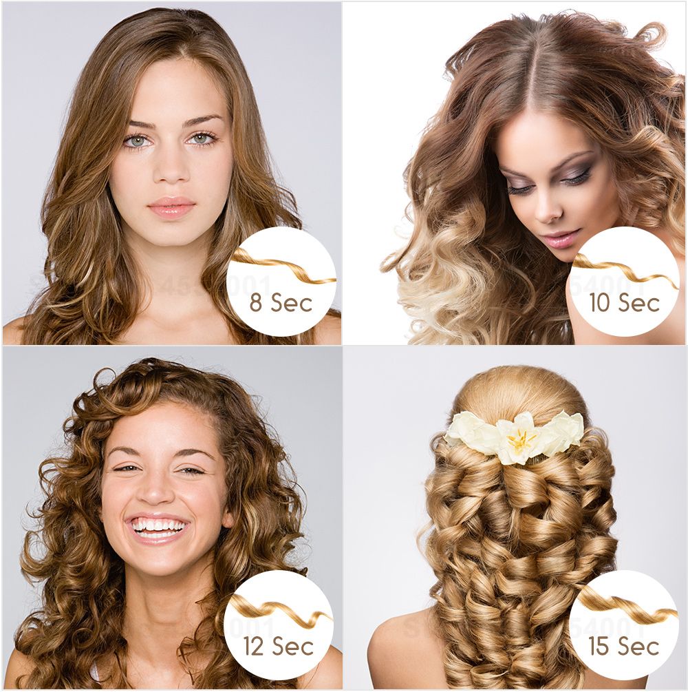 2019 New Lcd Screen Automatic Women Hair Curler Heating Ceramic