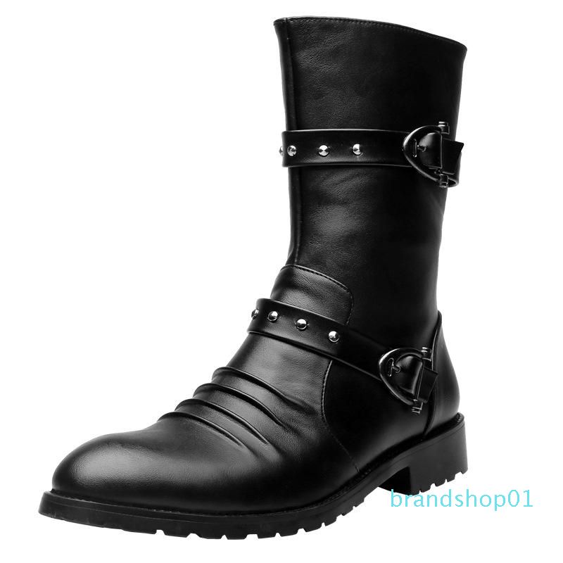 mens tall leather boots