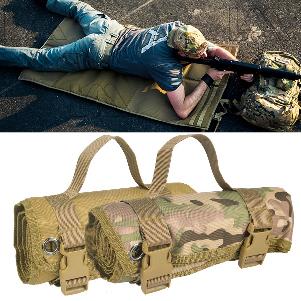 2019 Tactical Lightweight Roll Up Shooting Mat Non Padded