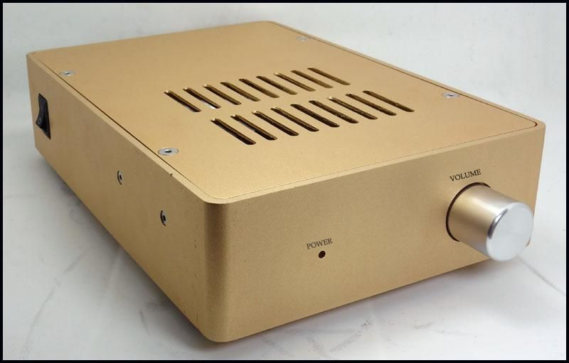 musical box imitate Malanz HDAM HIFI power amplifier Gold color breeze audio 