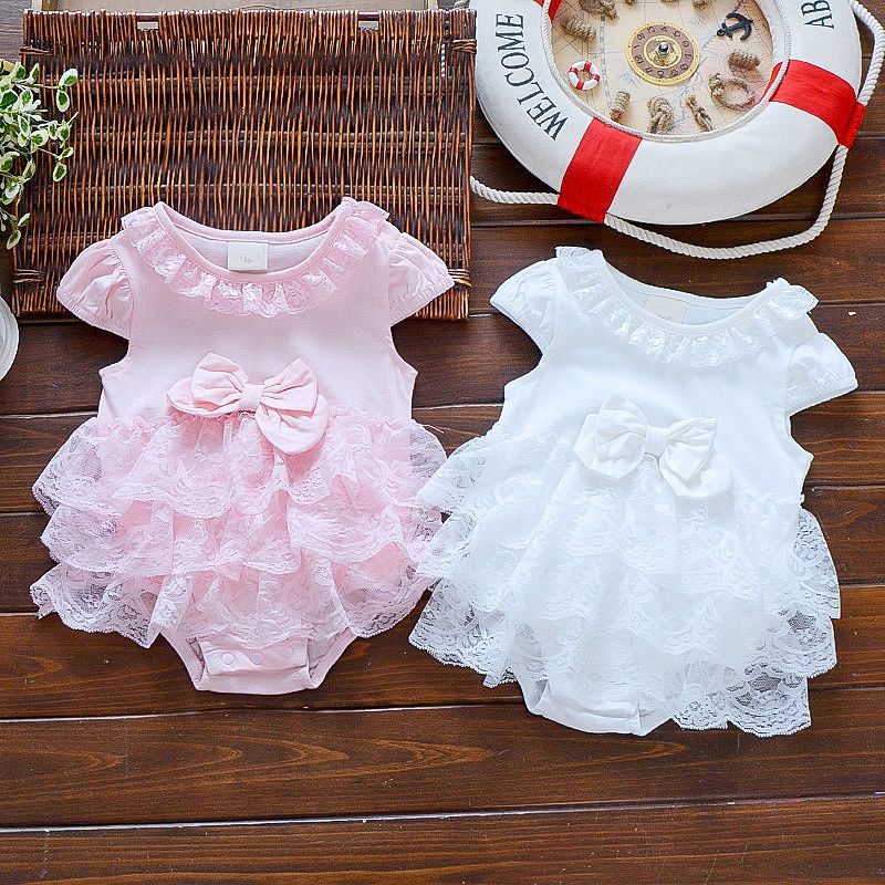 Vestido de la princesa del vestido de bautizo del bautizo del bebé del verano las