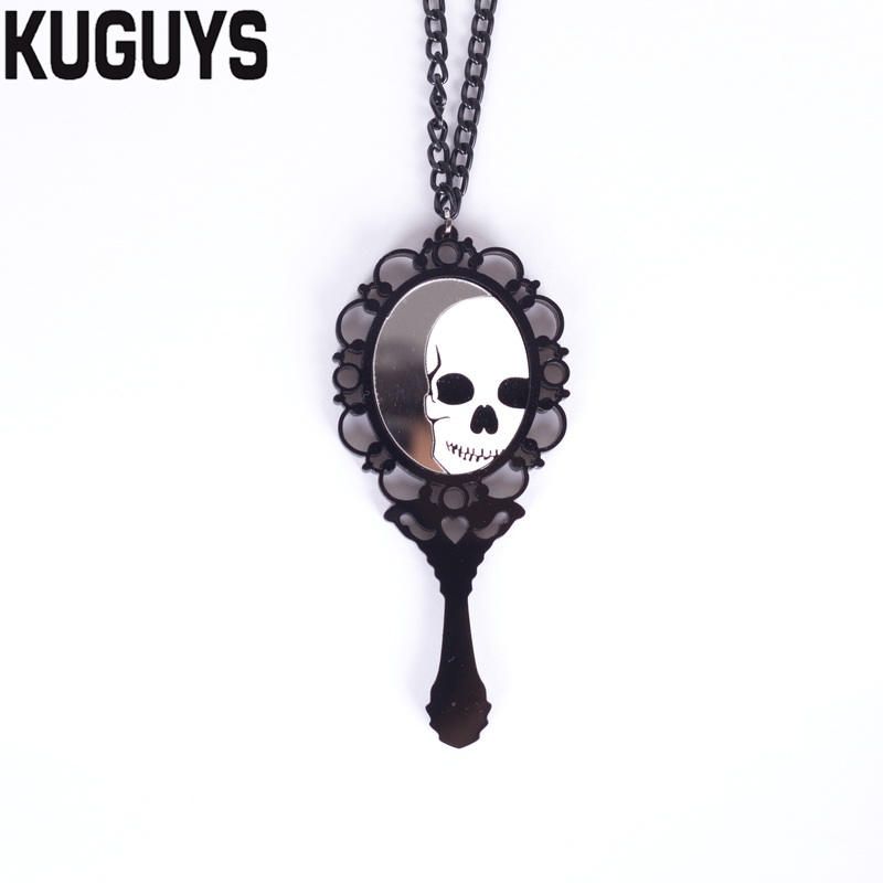 skull necklace womens