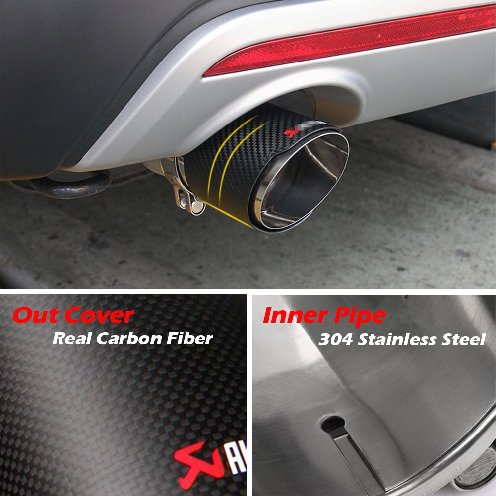 21 Carbon Fiber Exhaust Tip For Ford Explorer Kuga Escape Carbon Fiber Akrapovic Muffler Tips Car Exhaust Pipes From Kipalm 91 93 Dhgate Com
