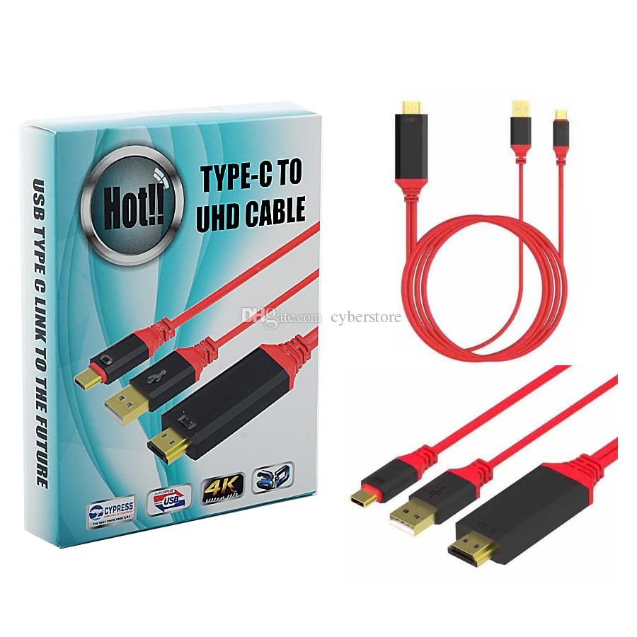 2020 2 In 1 Usb Type C To Hdmi Connector 4k 2k 3d 1080p Hdtv Adapter Cable 3 1 For Tv Phone Macbook Chromebook S8 From Happygirl11 9 05 Dhgate Com