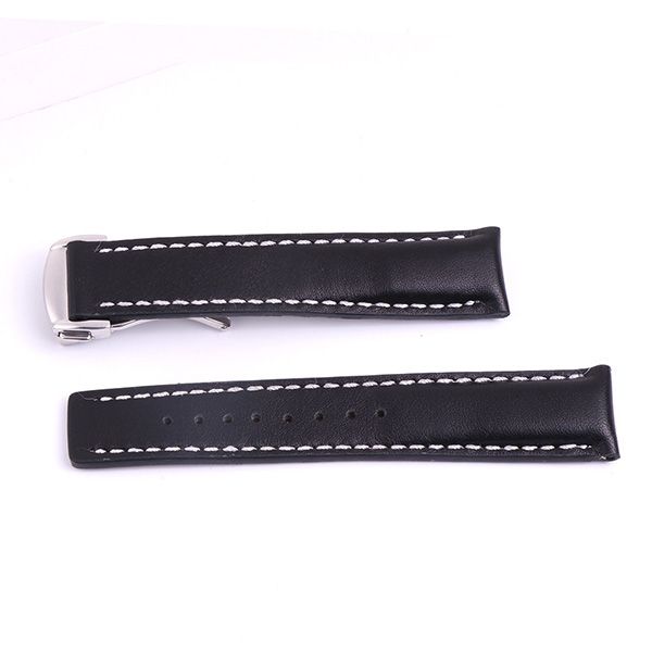 black white 20mm silver buckle