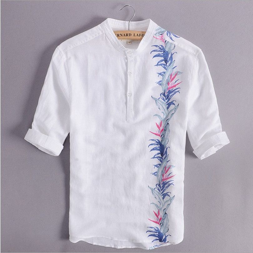 white half sleeve casual shirt