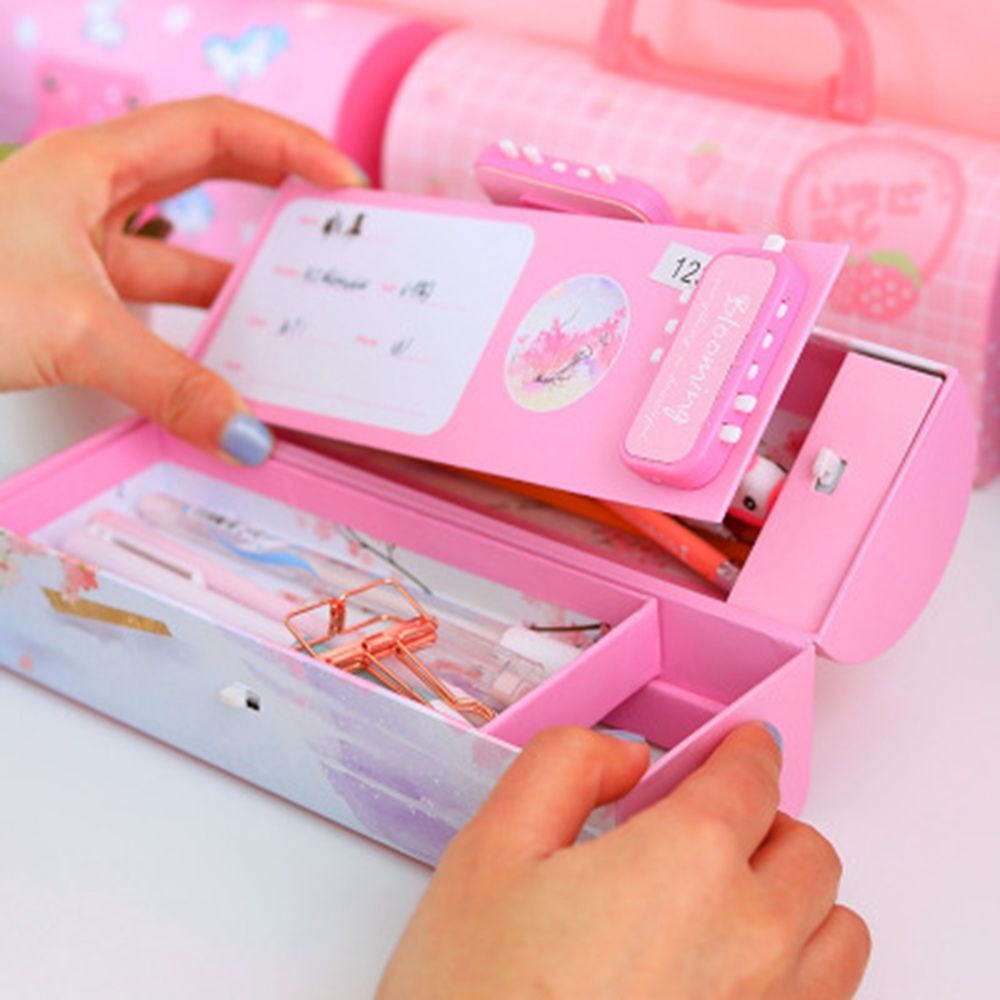 pencil box with buttons online shopping