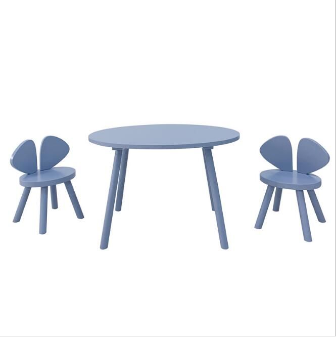 Blauw 1 Tabel + 2 Stoel