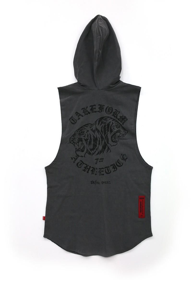 hooded workout vest