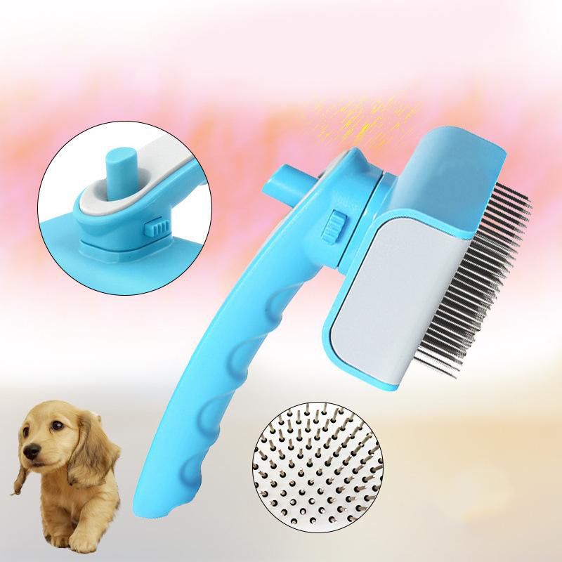 2020 Durable Pet Dog Needle Comb With Plastic Handle For Dogs Cat Bath Massage Grooming Tools