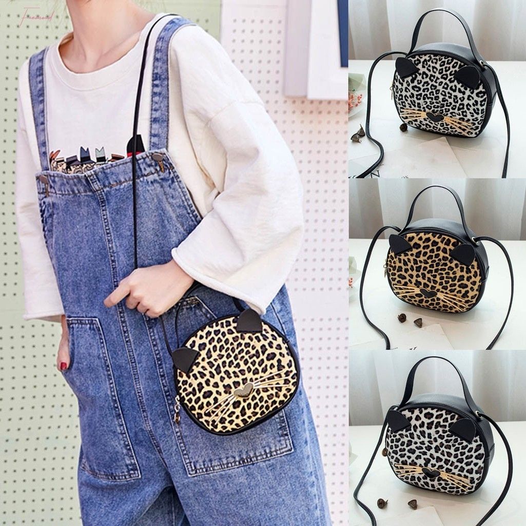 leopard messenger bag