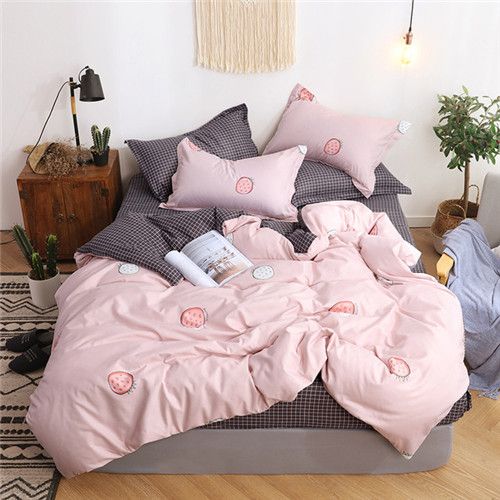 Lace Pattern Printing Bedding Sets Pillowcase Set With Zipper