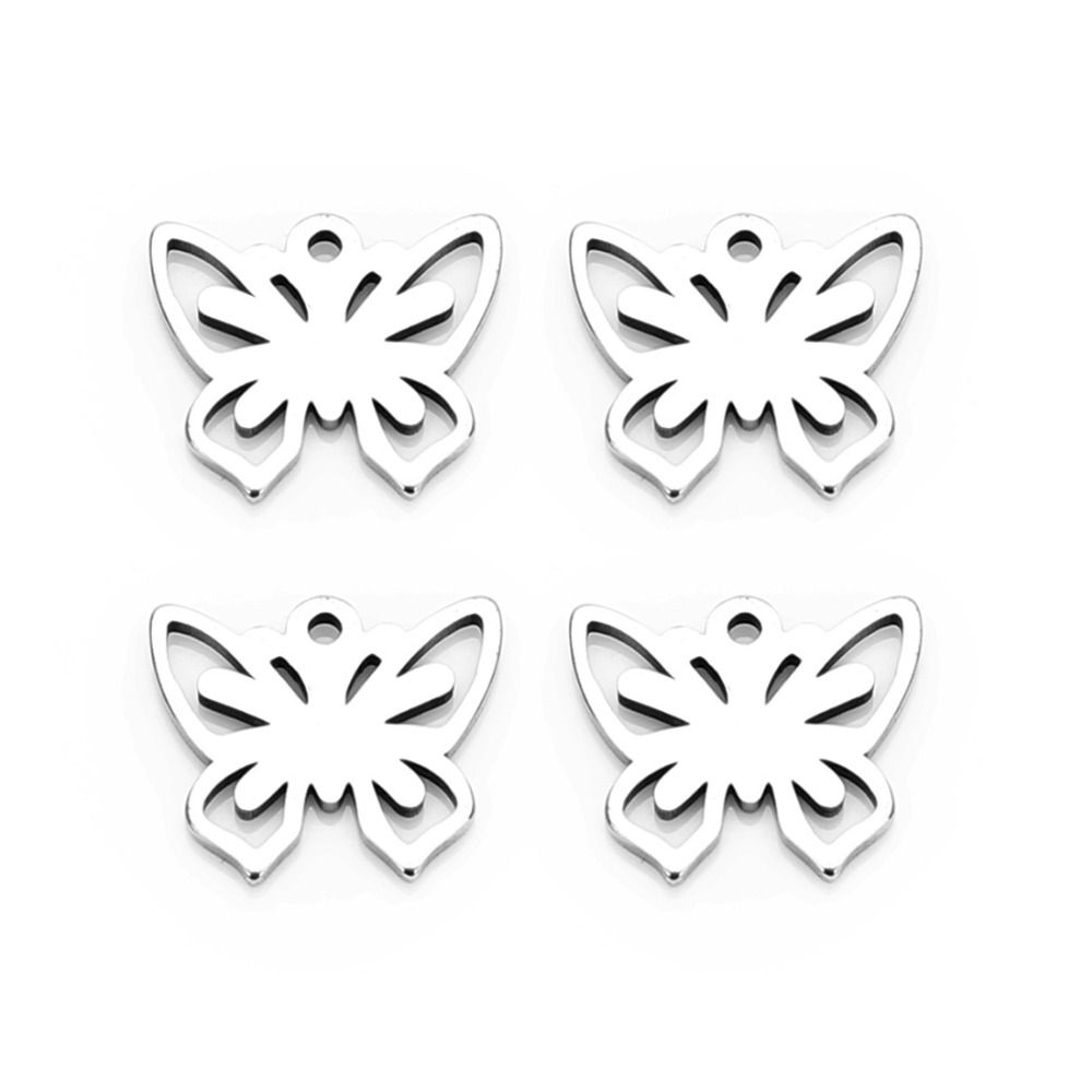 Encantos de mariposa 3 oro y esmalte joyas encanto colgante suministra