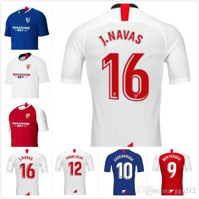 19 20 Sevilla Camiseta De Fútbol 2019 2020 Sevilla FC Hogar Lejos Tercera Ever Banega BEN Yedder GEIS J.NAVAS Yedder CORREA MURIEL Fútbol Shi Por Ggg51z, 11,35 € | Es.Dhgate.Com