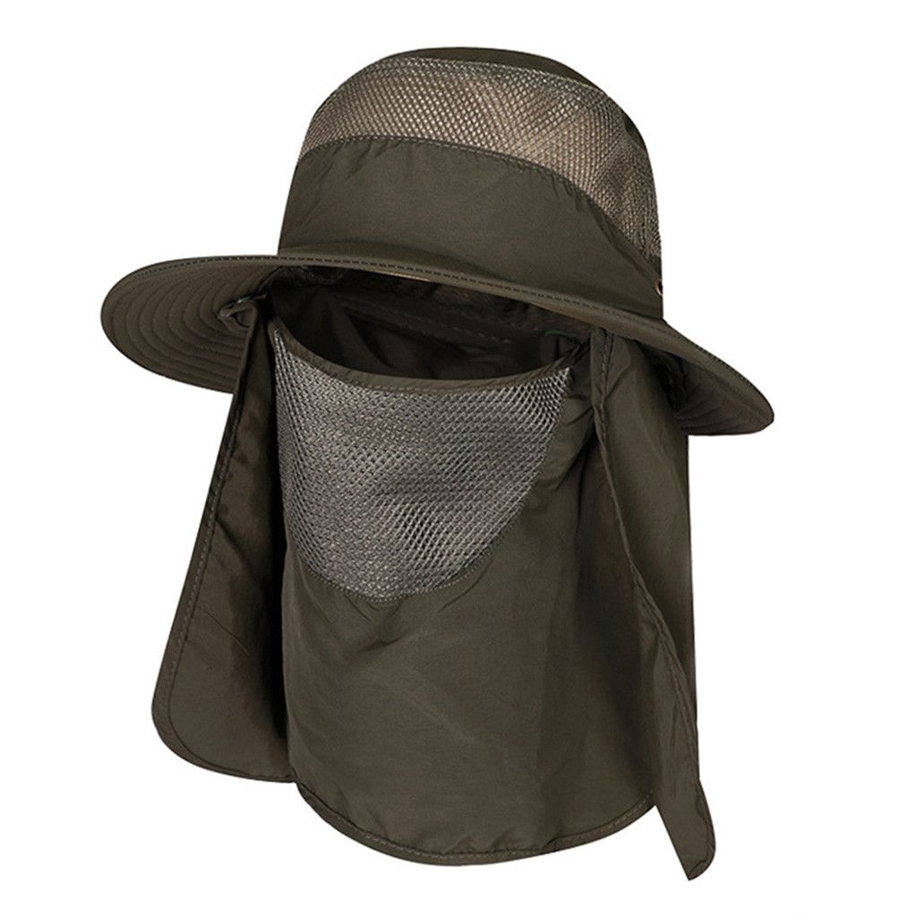 solid flap sun protection hat
