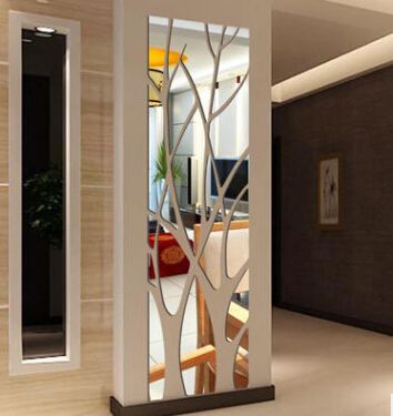 Acrylic Tree Branch Mirror Wall Sticker Removable Diy Tree Shape