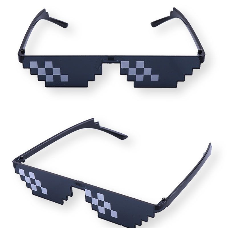 Compra Divertido Gafas De Sol Thug Life Vasos De 8 Bits Pixelada De La Moda  Unisex Gafas De Sol Gafas De Sol De Marca Negro Gafas Envío Barato |  Entrega Rápida Y