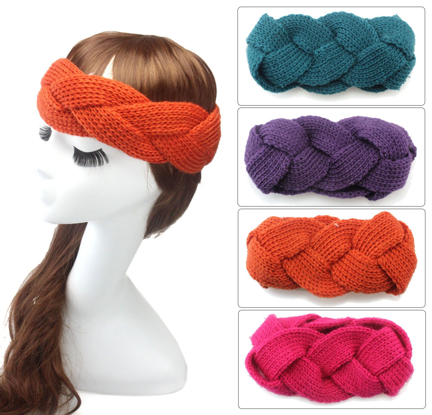 knotted headband with buttons