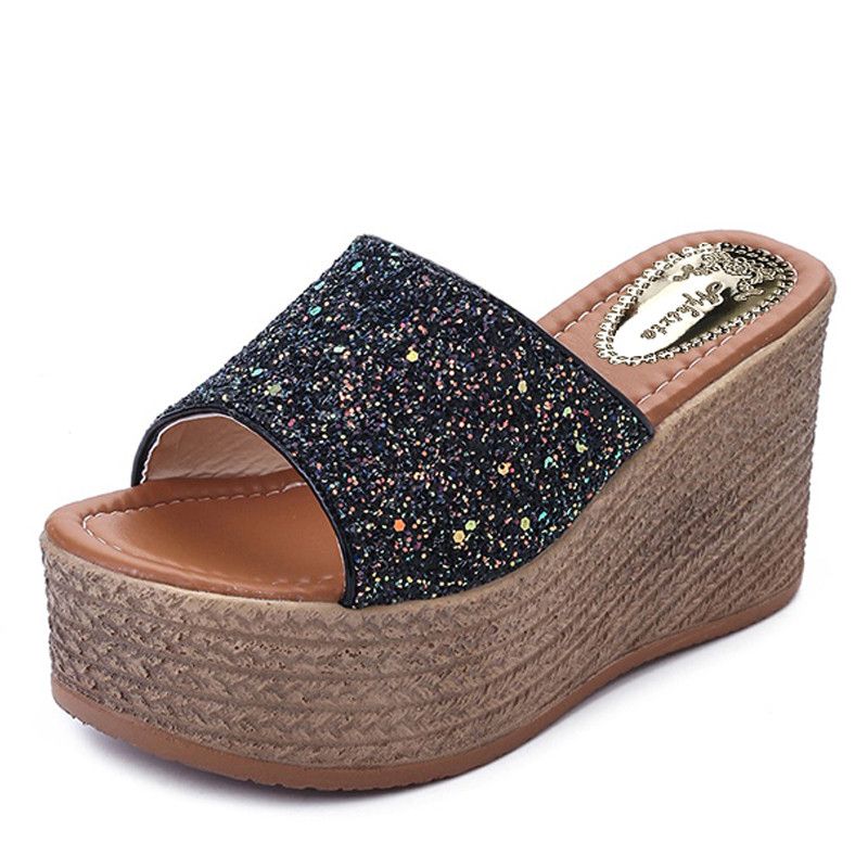 platform slippers for ladies