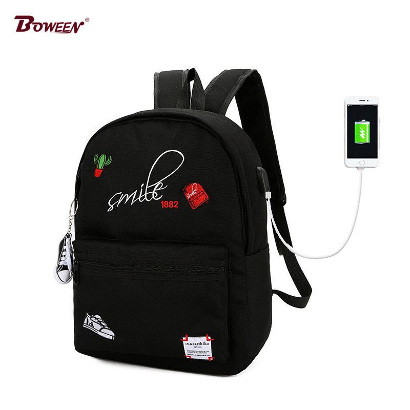 school bags for teenage girl black