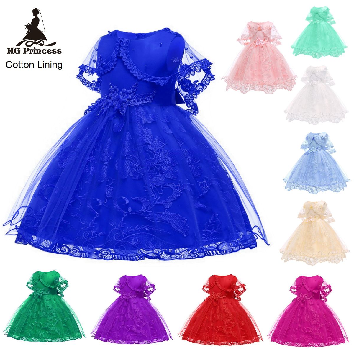 Vestidos de niñas princesa cumpleaños fiesta chicas ropa perla flor sin mangas vestido de boda vestido Vestidos de niñas princesa cumpleaños fiesta chicas ropa perla flor sin mangas vestido de boda vestido