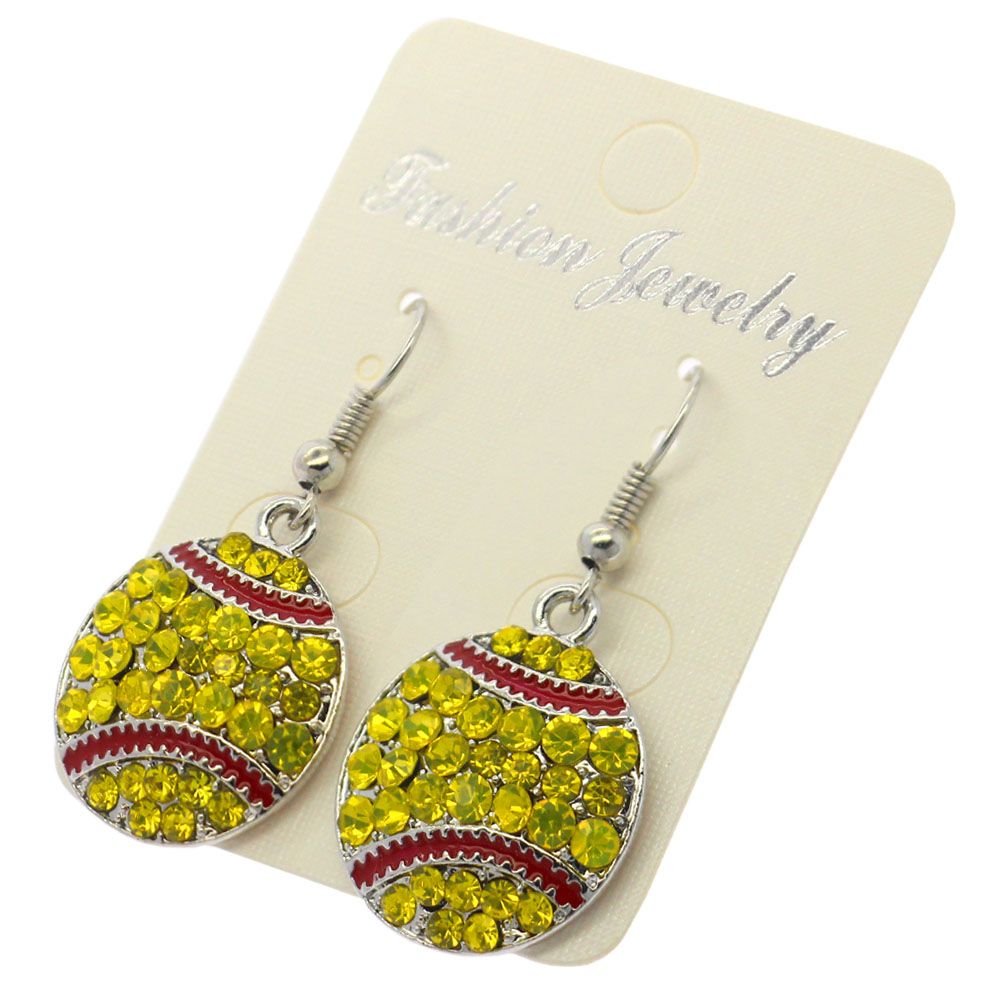 softball hook earrings