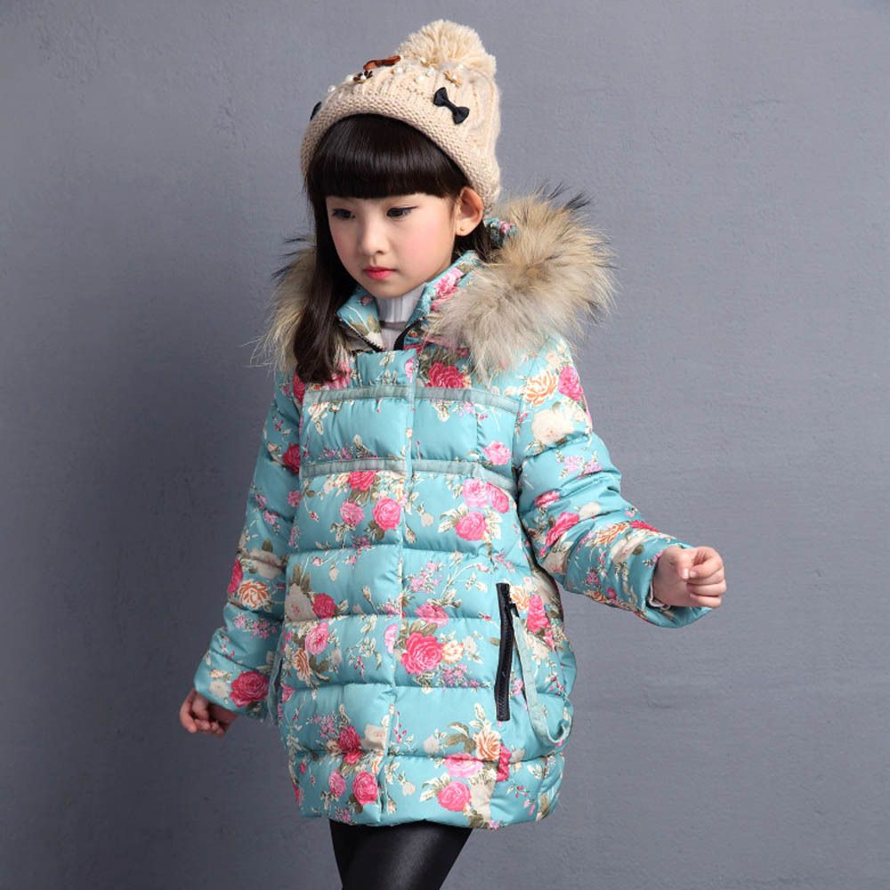 sanar Reposición adoptar 2019 Abrigos largos de invierno Abrigos de invierno Parkas para niñas con  algodón con capucha Niñas