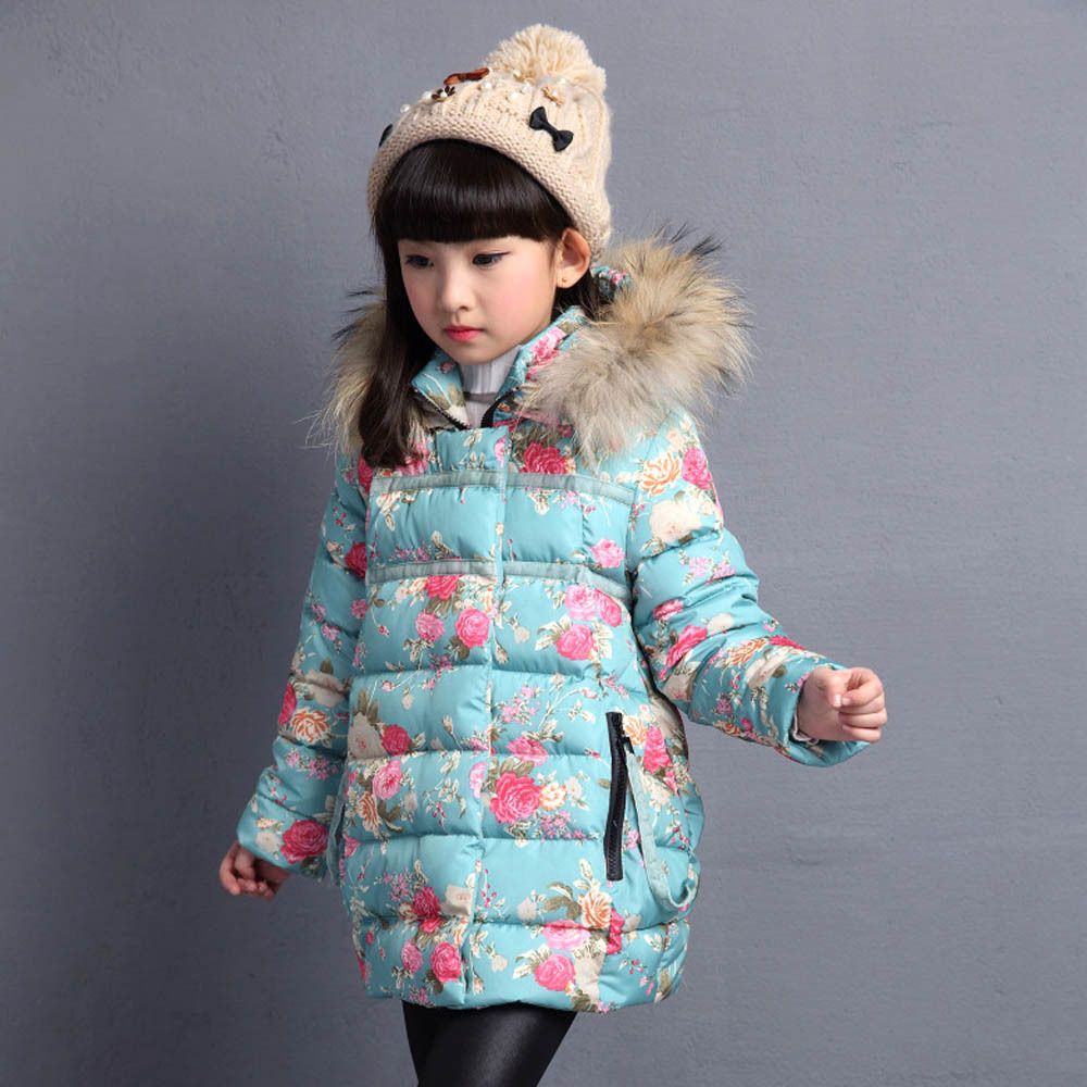 teal winter coat girls