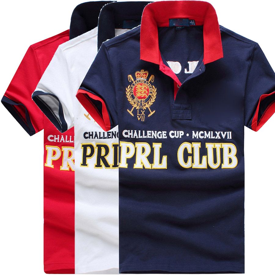 polo shirt with two horses