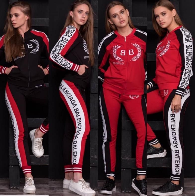 men and women matching tracksuits
