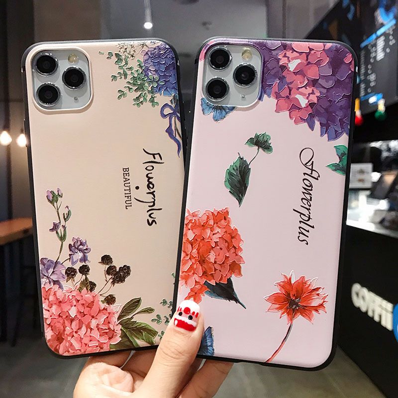 Compre Flor Bonita Elegante Telefone Celular Caso Capa Para Iphone 11 Xs  Pro Max Xs Xr Max X 7 8 Mais Barato | Entrega Rápida E Qualidade | Pt.Dhgate