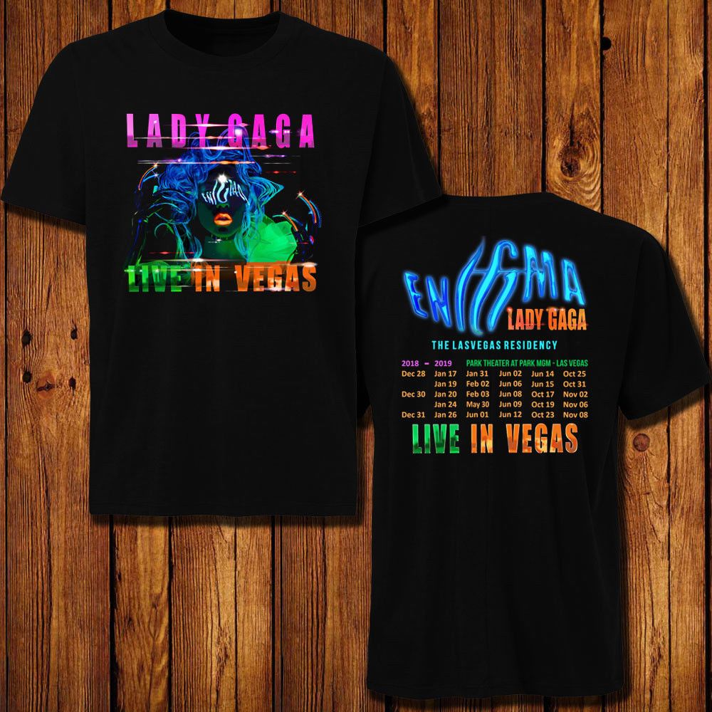 Limited !! Neu lady gaga tour 2019 Live in vegas T Shirt S-5XL