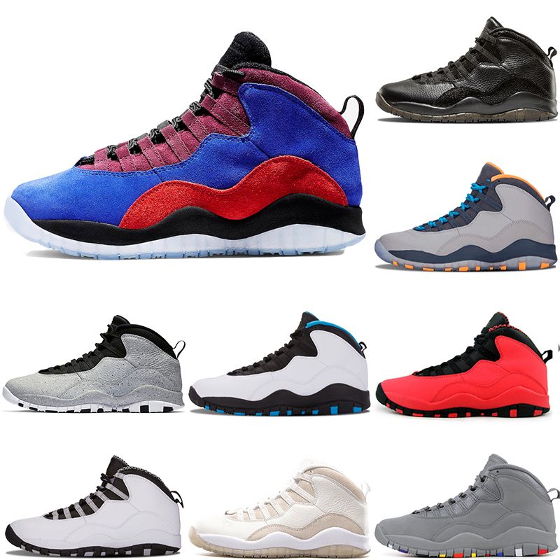 Compre Nike Air Jordan 10s Retro Venda Quente Promoção De Natal Westbrook  Classe De 2006 10 Mens Tênis De Basquete 10 S X Chicago Linces Em Pó Azul  Stealth Men Sports Sneakers
