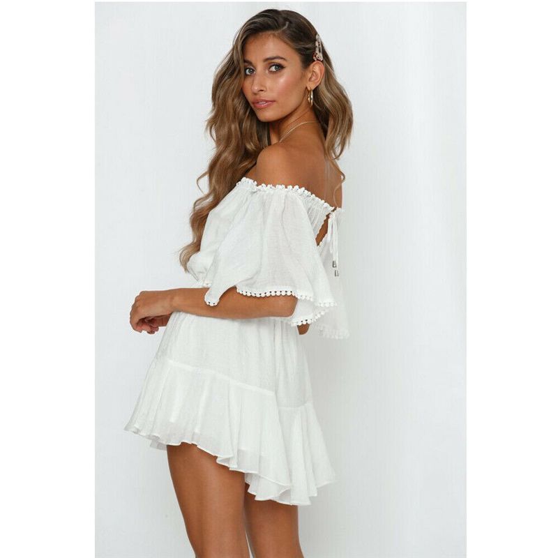 white dressy romper