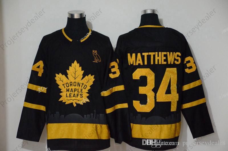 HOT! RARE! Toronto Maple Leafs OVO City Edition AUSTON MATTHEWS #34 Concept  Jersey