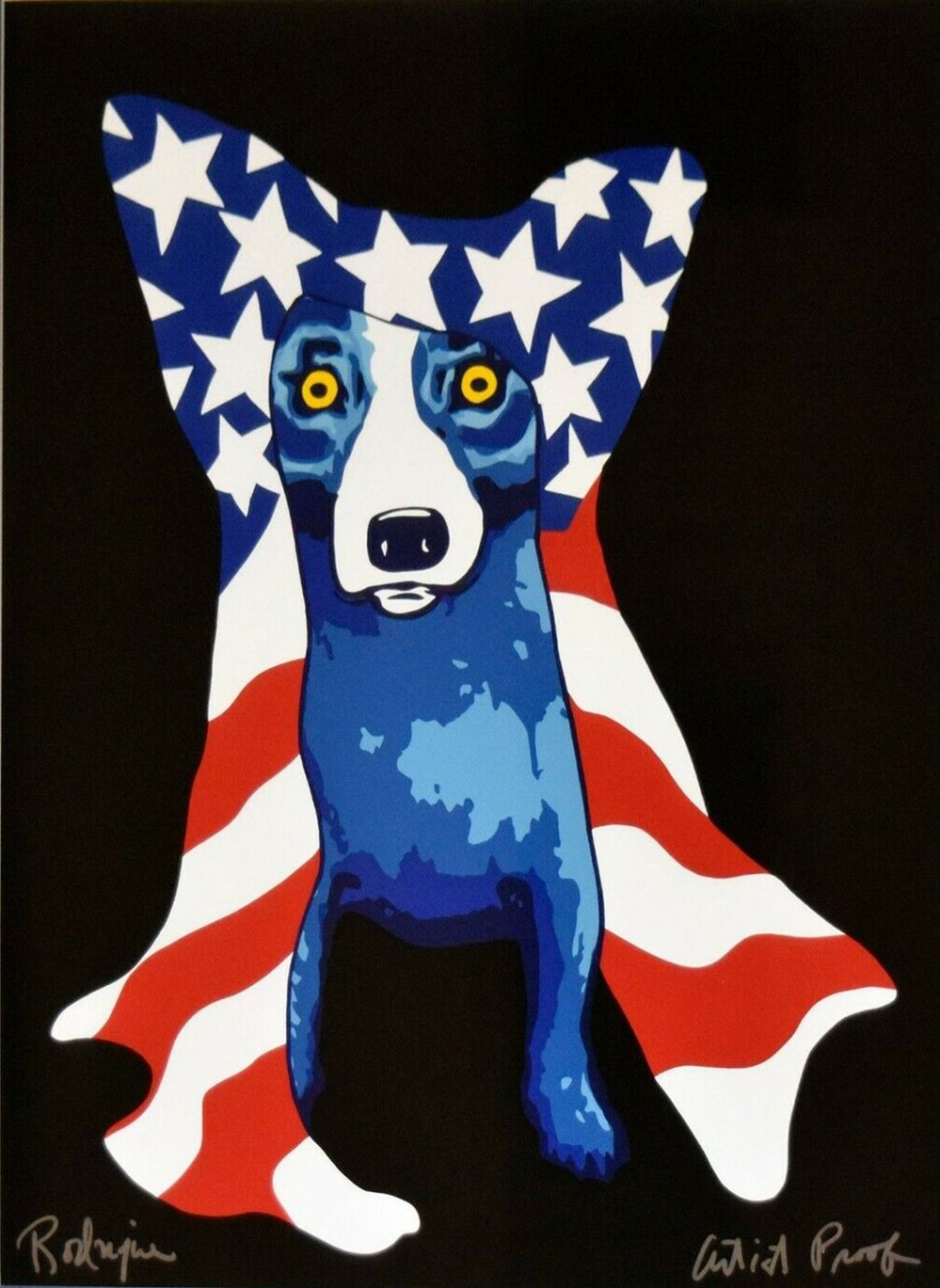 blue dog security blanket