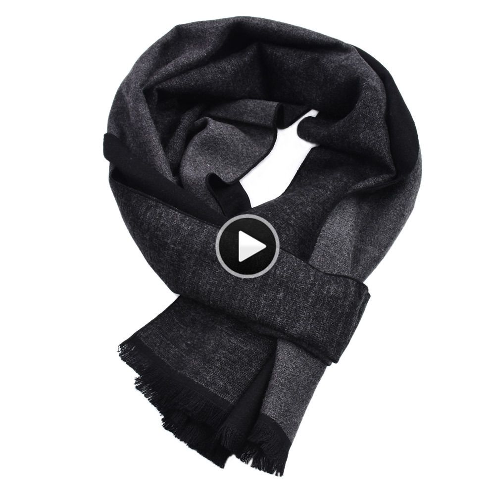 Design Casual Scarves Winter MenS Cashmere Scarf Warm Neck Striped Business Modal Scarves