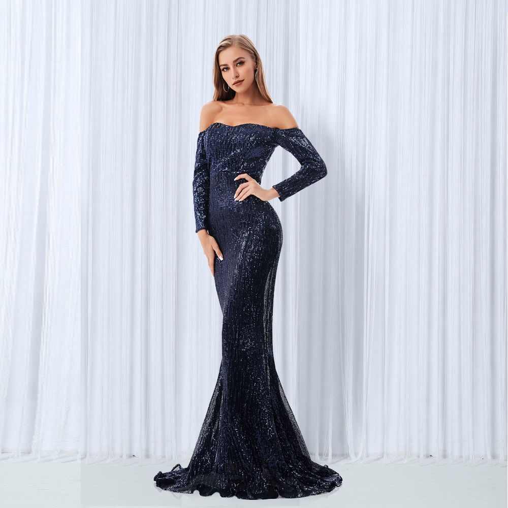 floor length sequin dress