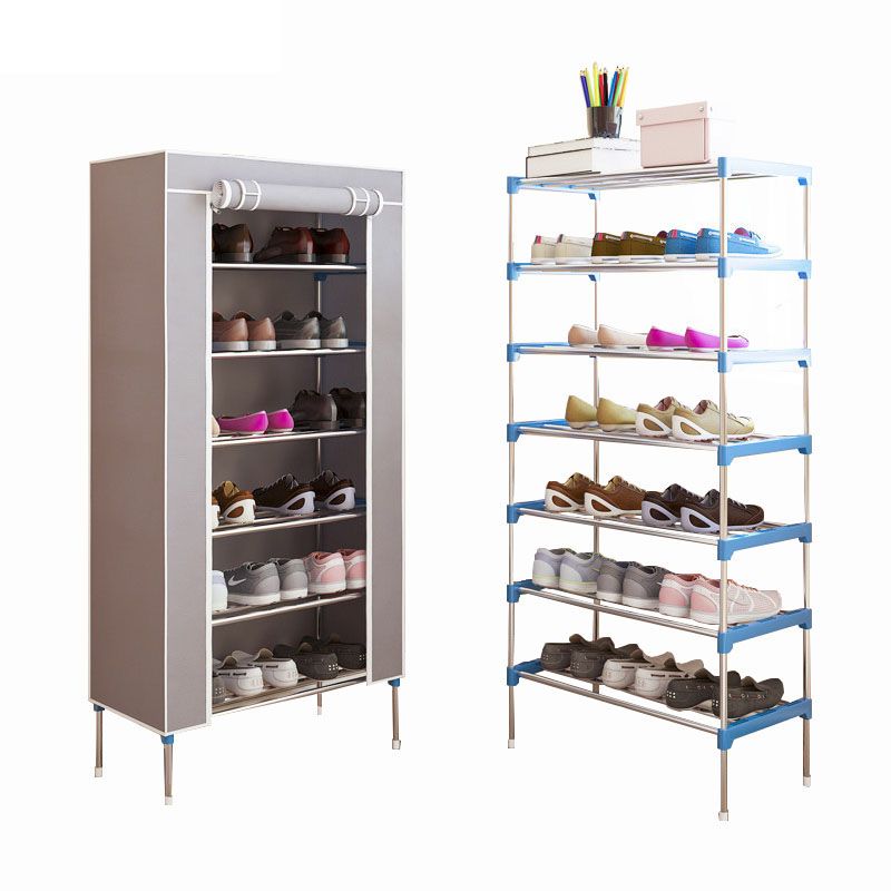 2019 Modern Shoe Rack 7 Layers Non Woven Dust Combination Shoes