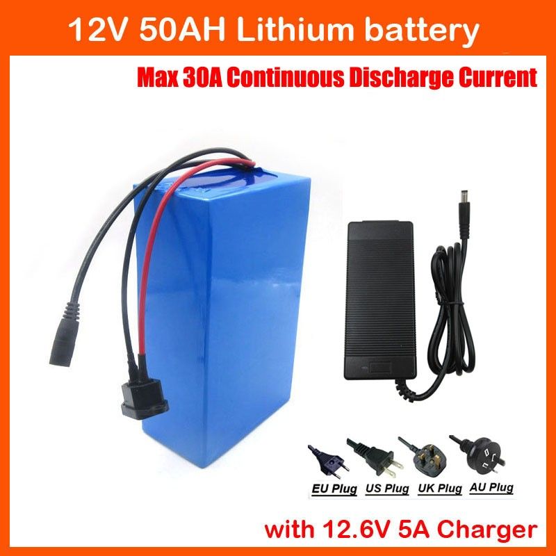 Wholesale 350w 12v 50ah Lithium Battery 12v 50000mah Rechargeable Battery With 12 6v 5a Charger 30a Bms Eu Us No Tax Razor Scooter Battery Rc Battery From Lshlsc 1 249 25 Dhgate Com